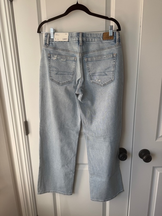 American Eagle Outfitters strigid Curvy stovepipe jeans skylight 4 regular - Picture 3 of 6
